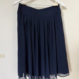 White House Black Market Navy Skirt